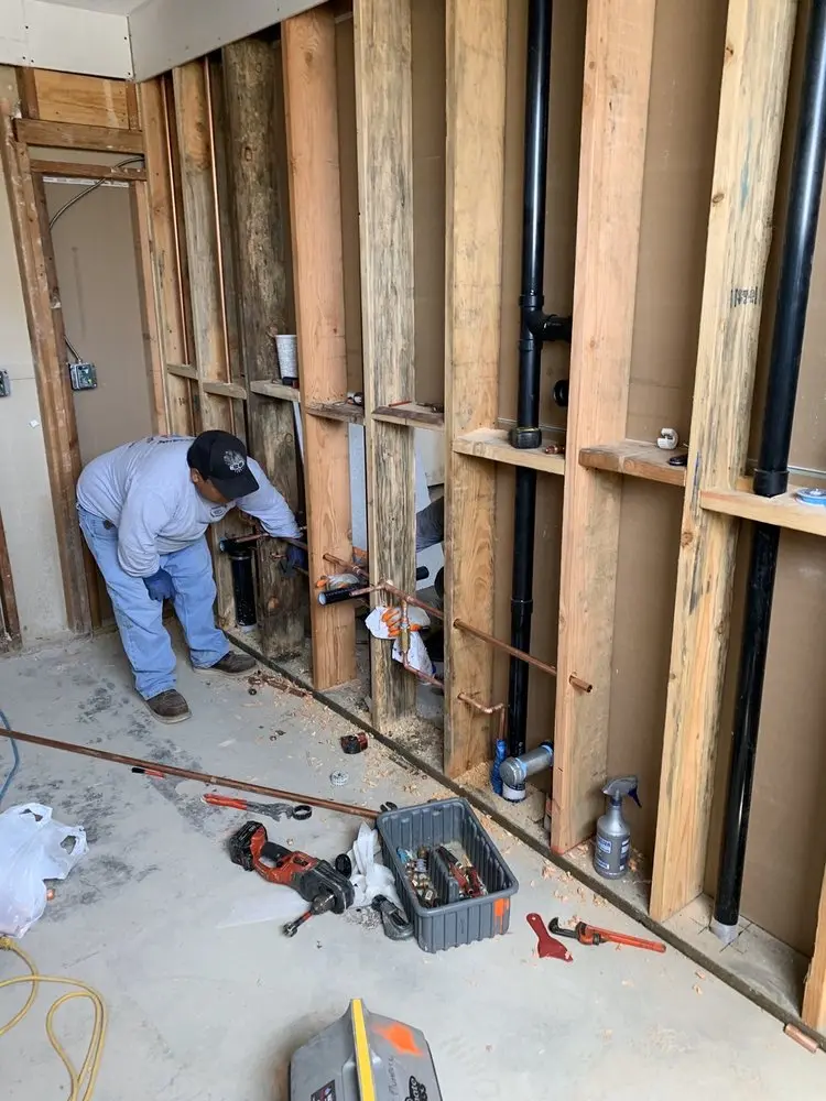 Commercial rough-in plumbing for Gas Line Repair in Evendale